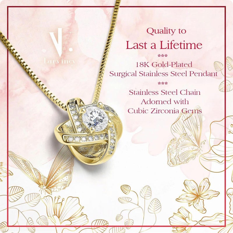 Larvincy To My Daughter Necklace From Dad With Heartfelt Message & Elegant Box, Gifts For Daughter From Father, Beautiful Jewelry Gift From Love Daddy On Graduation, Birthday, Wedding, Christmas - Image 5